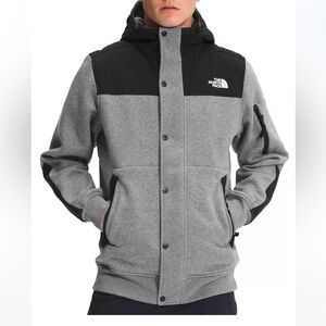 The North Face Highrail Gray Hooded Hoodie Jacket L Large